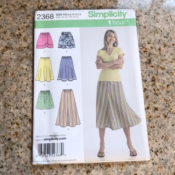 Simplicity skirt pattern - Picture 1 of 3